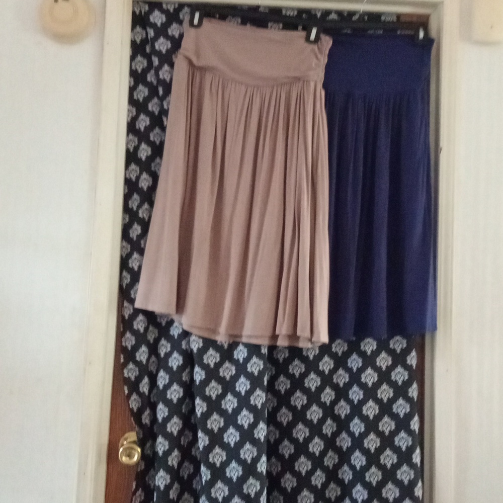 Elegant Blue A-Line Skirt